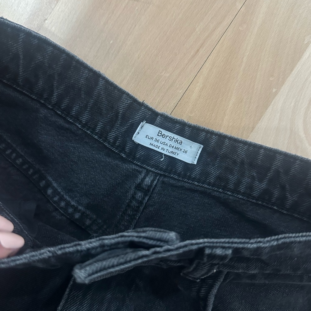 Bershka Black Denim shorts